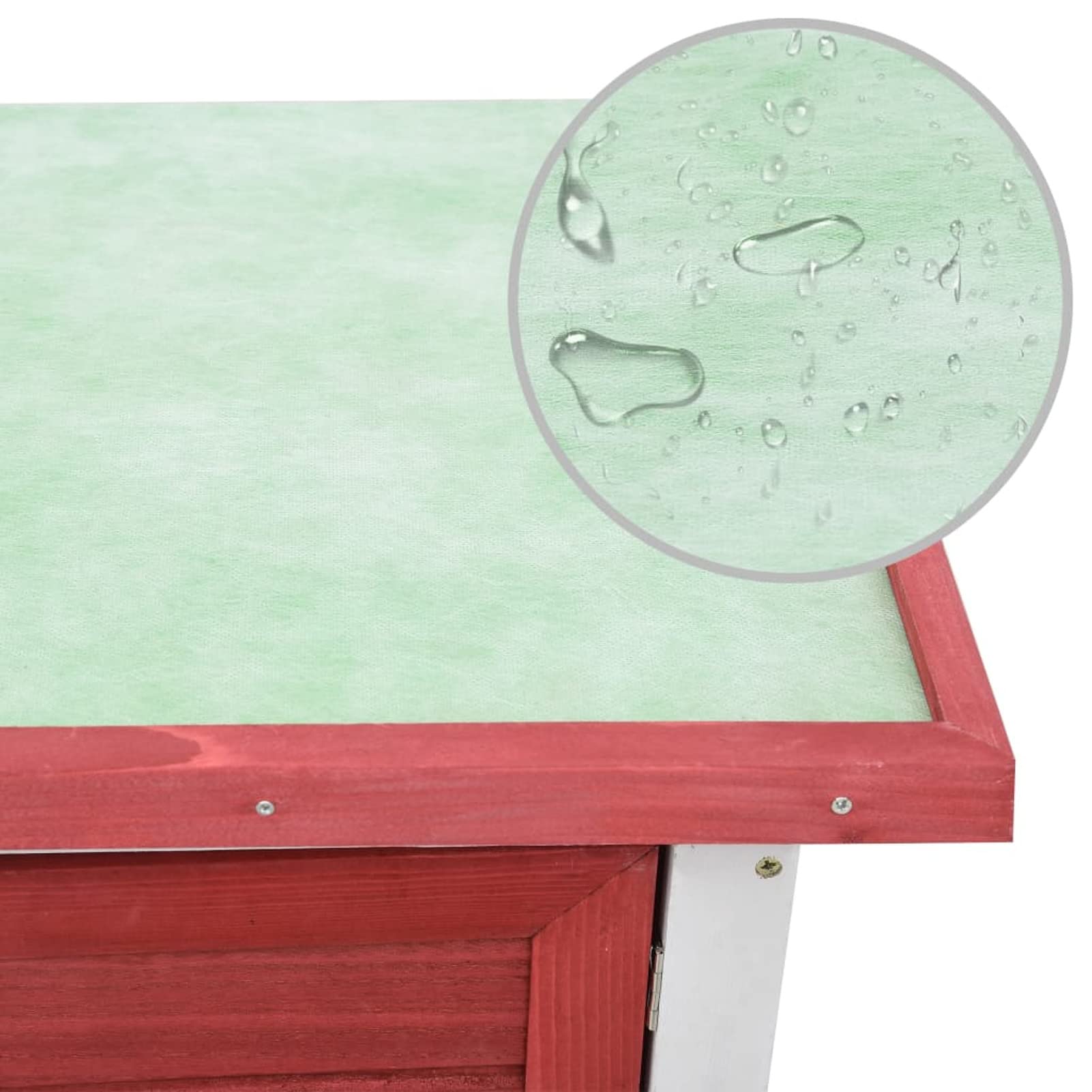 Jaula conejera con 1 Puerta, Jaula Cobaya, Jaulas para Conejos, Jaula Hamster, Casa Conejo, Casita Conejo, Nido Conejo, Madera Rojo