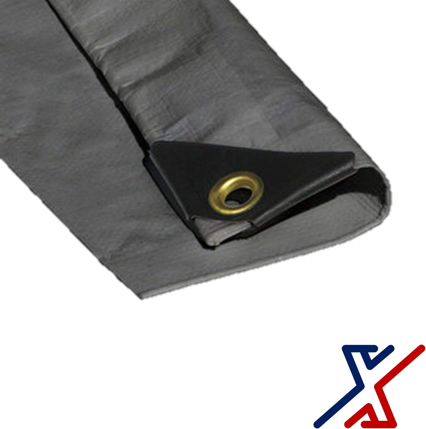 7 x 14 Silver Color 12 Mil Heavy Duty Tarp w/UV Protection by X1 Tarps