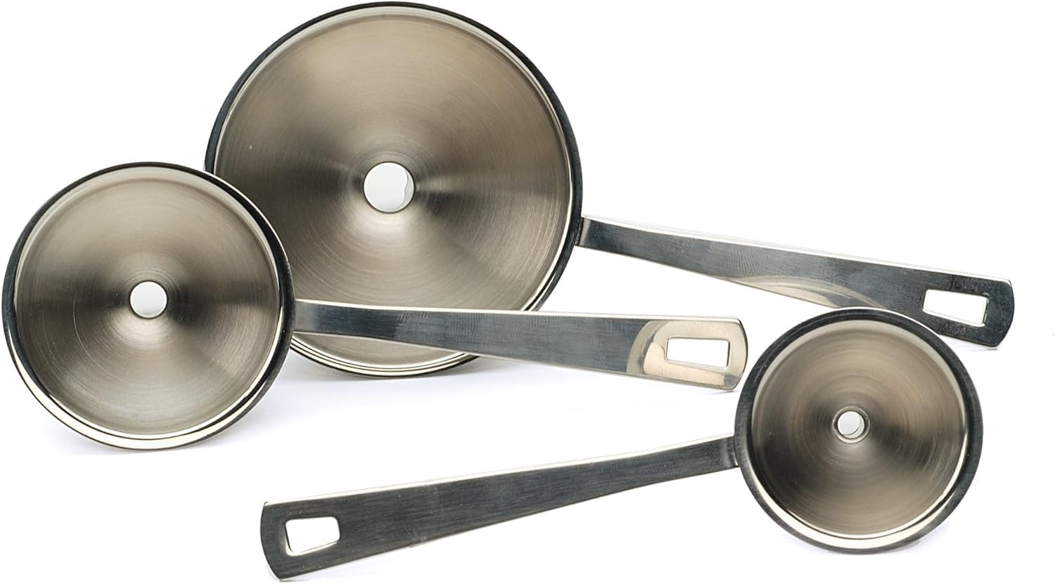 RSVP Mini Funnel Set Of 3 Herb Spice Bottle Filler Kitchen 18/8 Stainless Steel