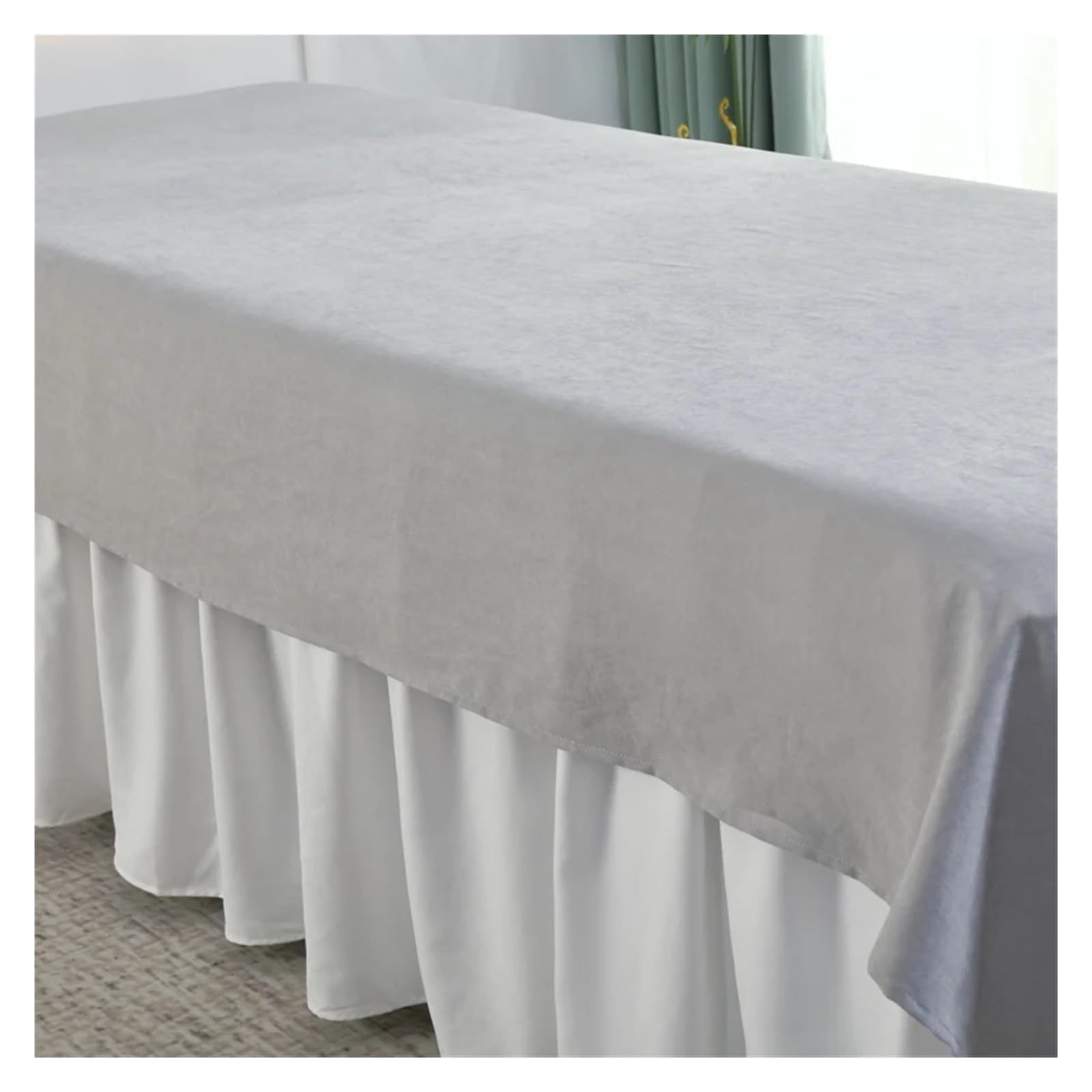 Sabanas Camilla Masaje Sábanas lisas de 120x230cm for salón de belleza, Tuina de masaje de SPA, cubierta de mesa de cama suave y agradable a la piel, antiencogimiento, con/sin agujero, 1 Uds.(Light Gr