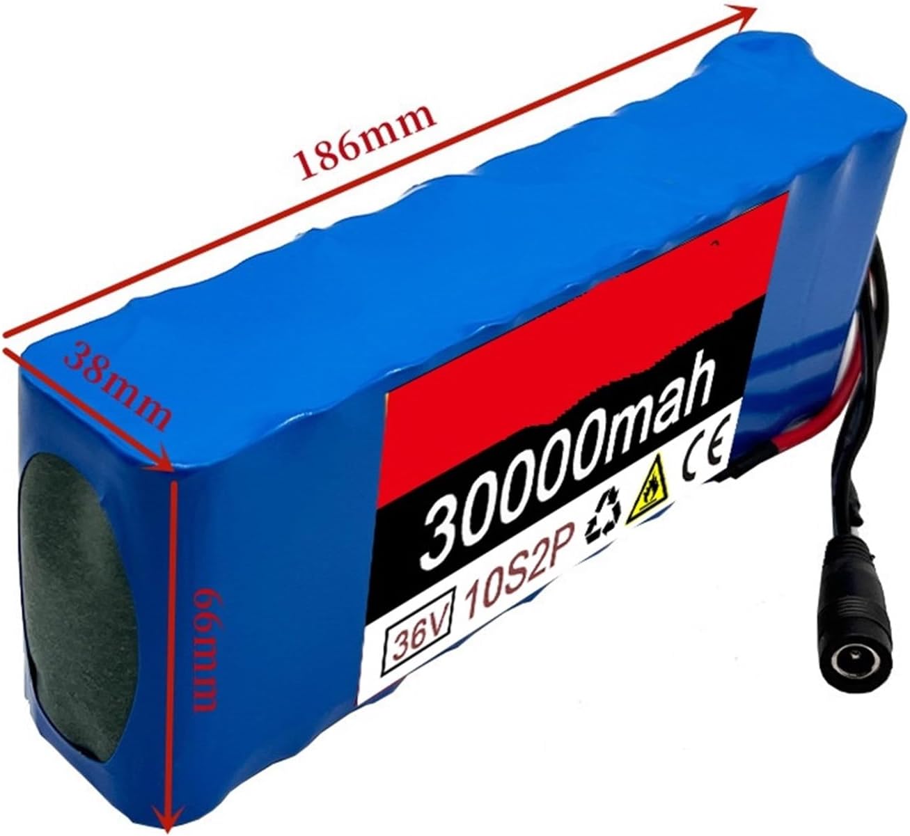 電動自転車バッテリー、 36V 30000mAh 充電式リチウムイオンバッテリーパック 10S2P + 充電器電動自転車およびオート