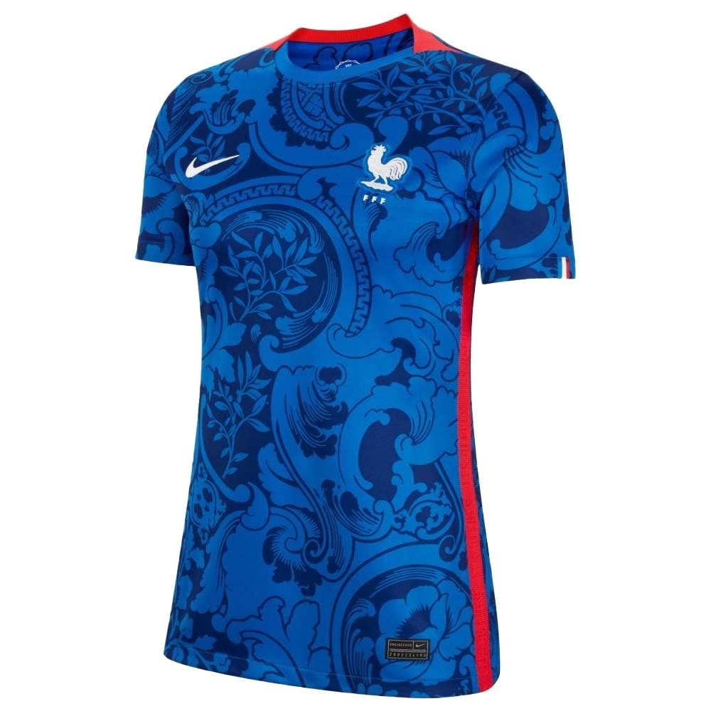 Nike 2022 France Euros Home Football Soccer T-Shirt Jersey (Ladies)