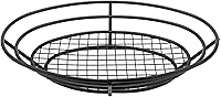 Vista 2 de G.E.T. 4-34418 Cesta Ovalada de 12" x 8.5", Clipper Mill de 2", Hierro Recubierto de POLIETILENO