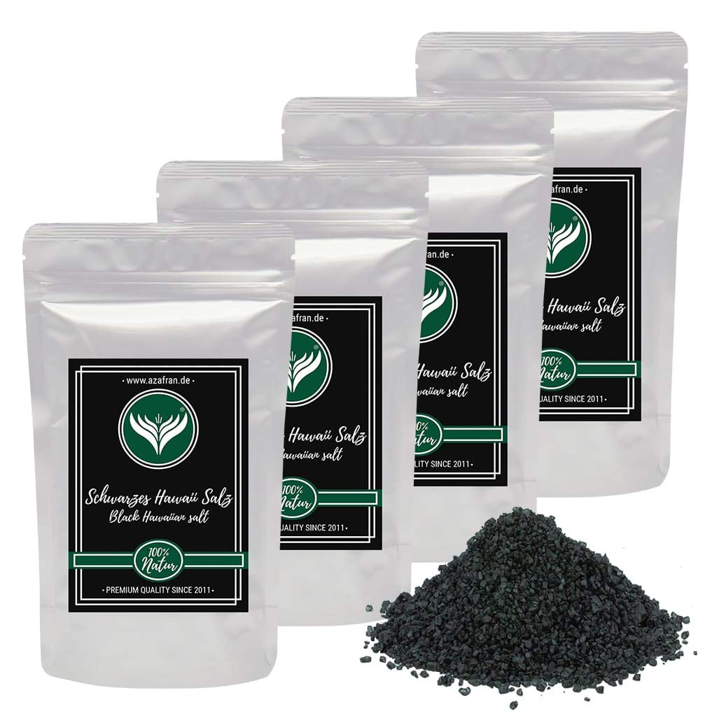 Azafran Hawaii Salz schwarz - Schwarzes Dekorsalz Black Lava 1kg