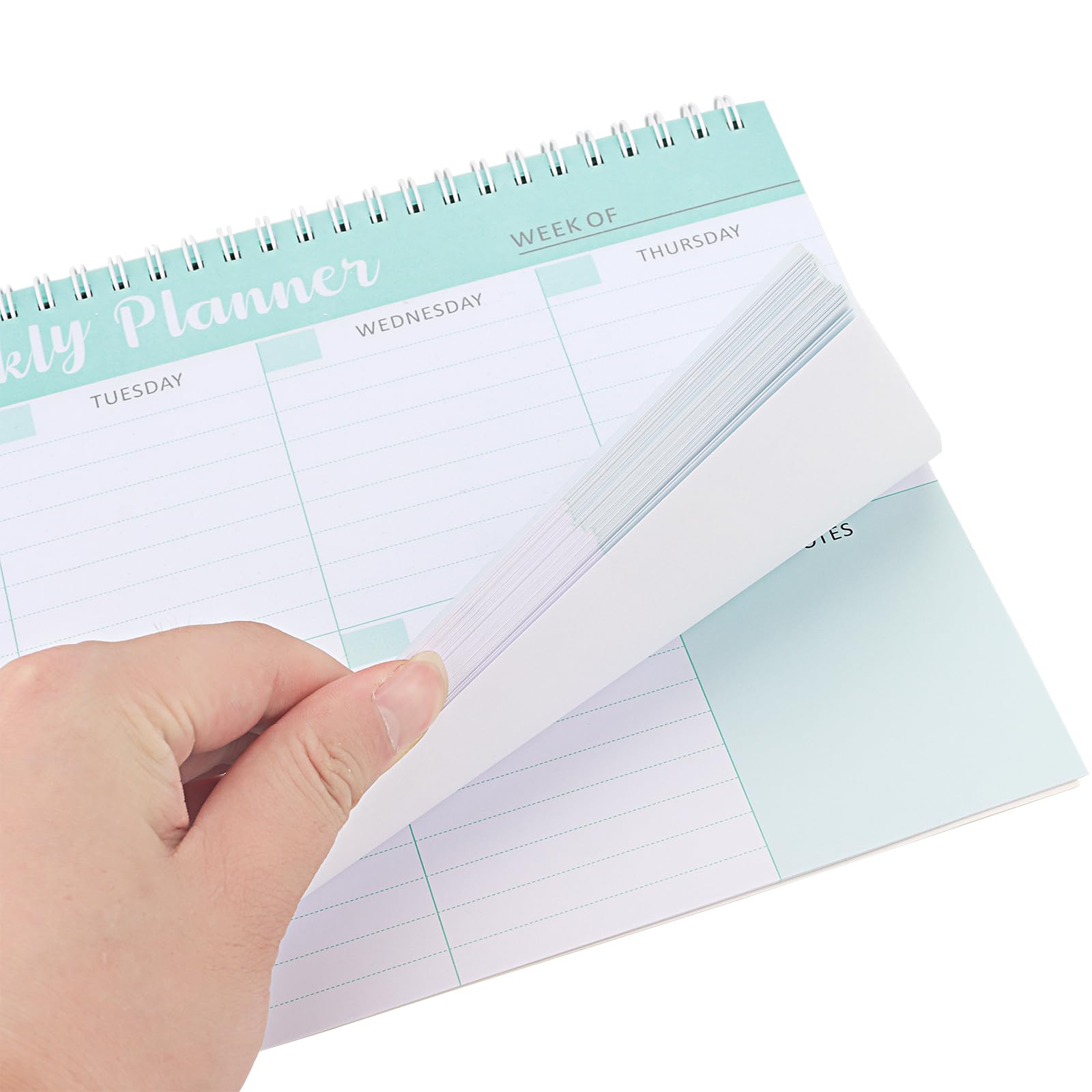 UNGFEI 4 Pack 190 x 254MM Weekly Planner Pad Tear Off, 52 Sheets 100gsm ...