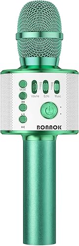 Miniatura 43 de BONAOK Micrófono de karaoke para niños, micrófono inalámbrico Bluetooth para cantar, regalo para niños, adultos, niñas, niños, juguetes de Navidad