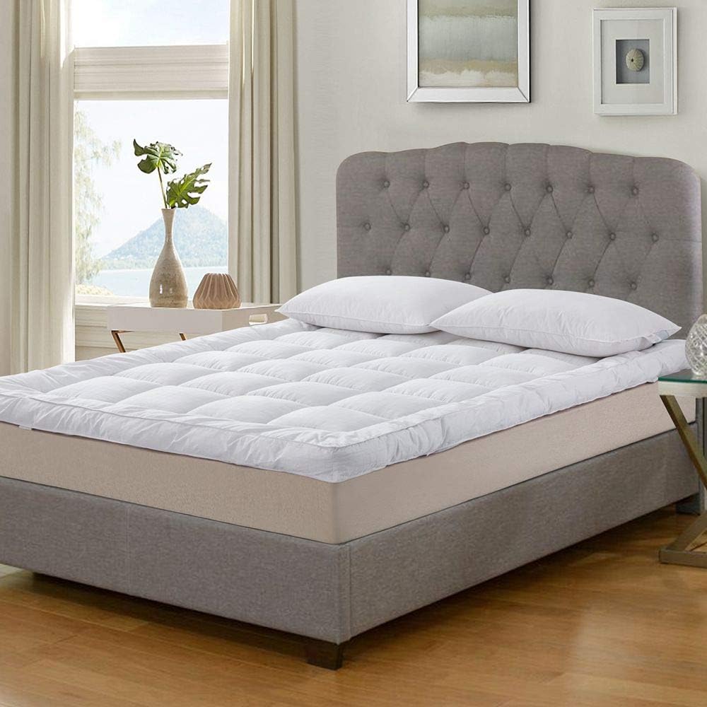 Hottest Sales ANALIN Extra Thick Mattress Topper, Plush 3 Inch Down Alternative Fiber Soft and Breathable 300TC Cotton Percale Cover -(Full Size) Super Brands ANALIN Extra Thick Mattress Topper, Plush 3 Inch Down Alternative Fiber Soft and Breathable 300TC Cotton Percale Cover -(Full Size)
