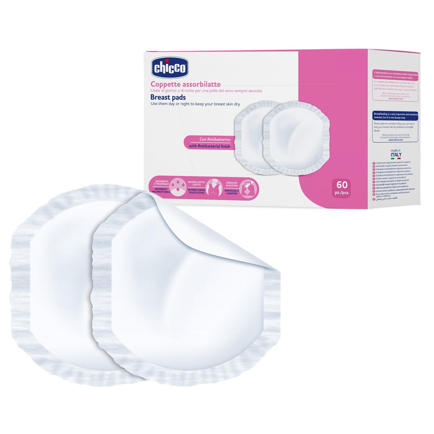 Ch coppette assorbilatte 60pz