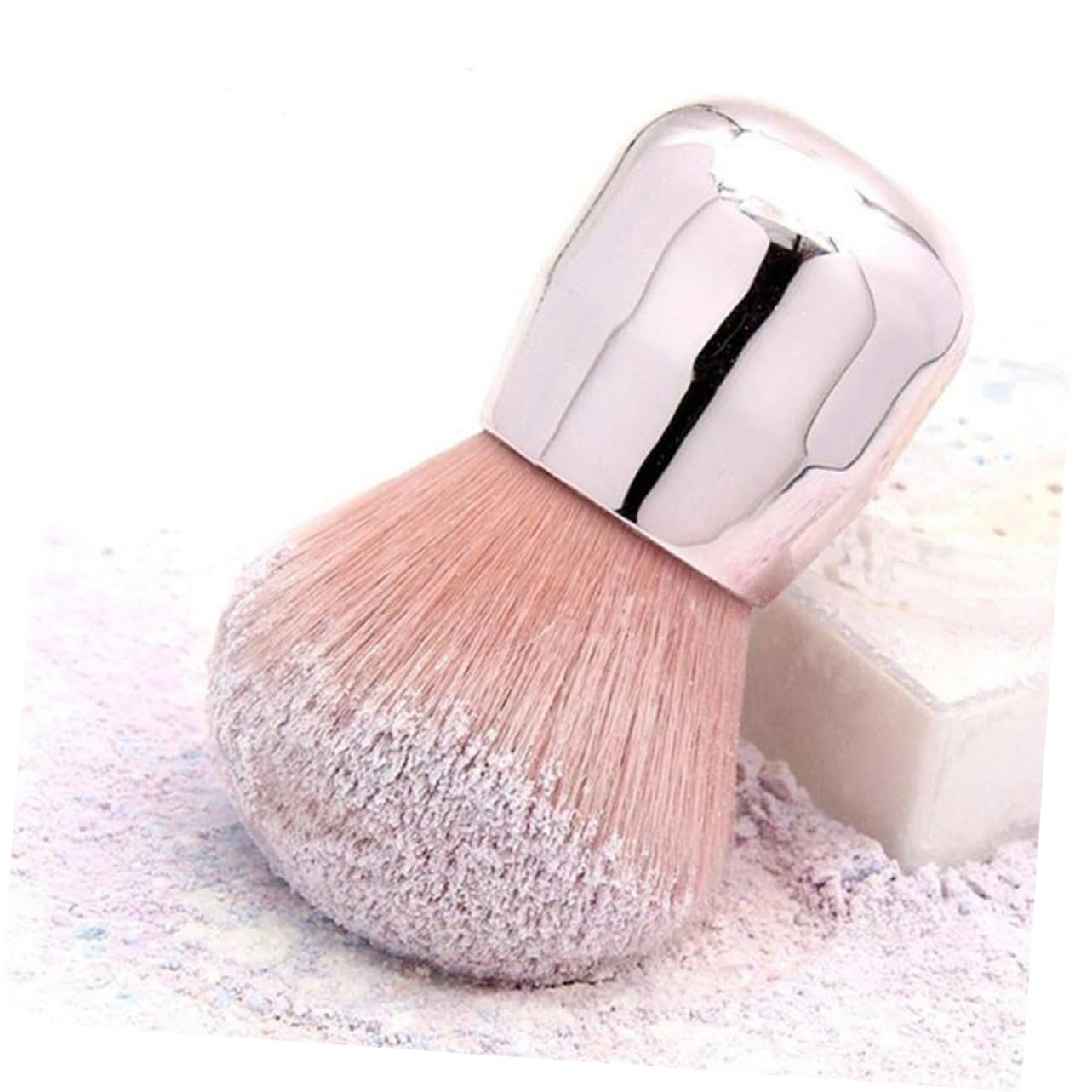 DOITOOL 6pezzi Pennello Make-up Di Pennelli Forma Di Fungo Per Blush e Polvere Completo Per Trucco Professionale e Quotidiano Fibre Artificiali Per Finish Naturale
