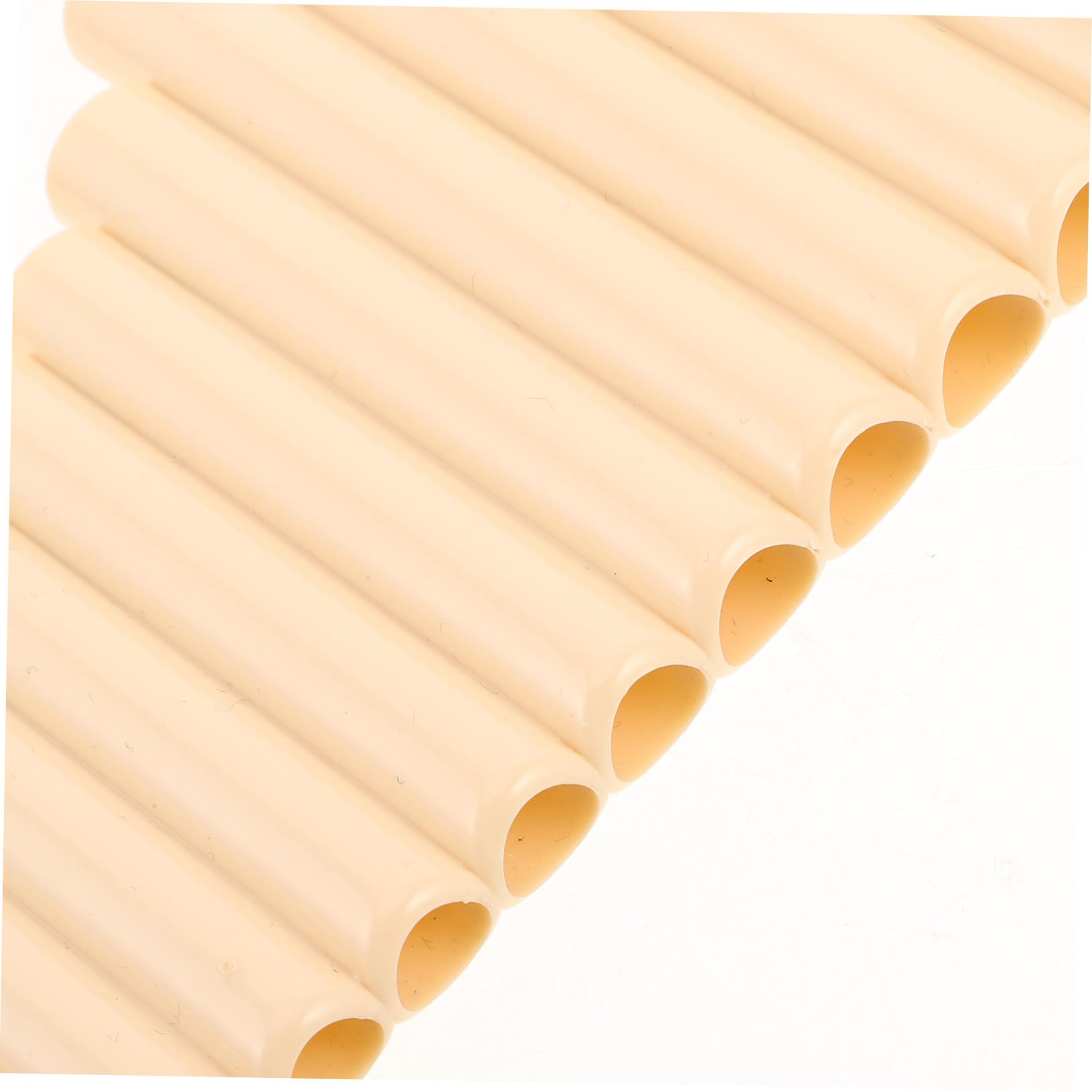 Flauto di Pan Tradizionale G 22 Tubi Beige per Esecuzione | Musica Folk e Palco, Plastico, Orientabile da Lato Sinistro o Destro, per Principianti e Professionisti