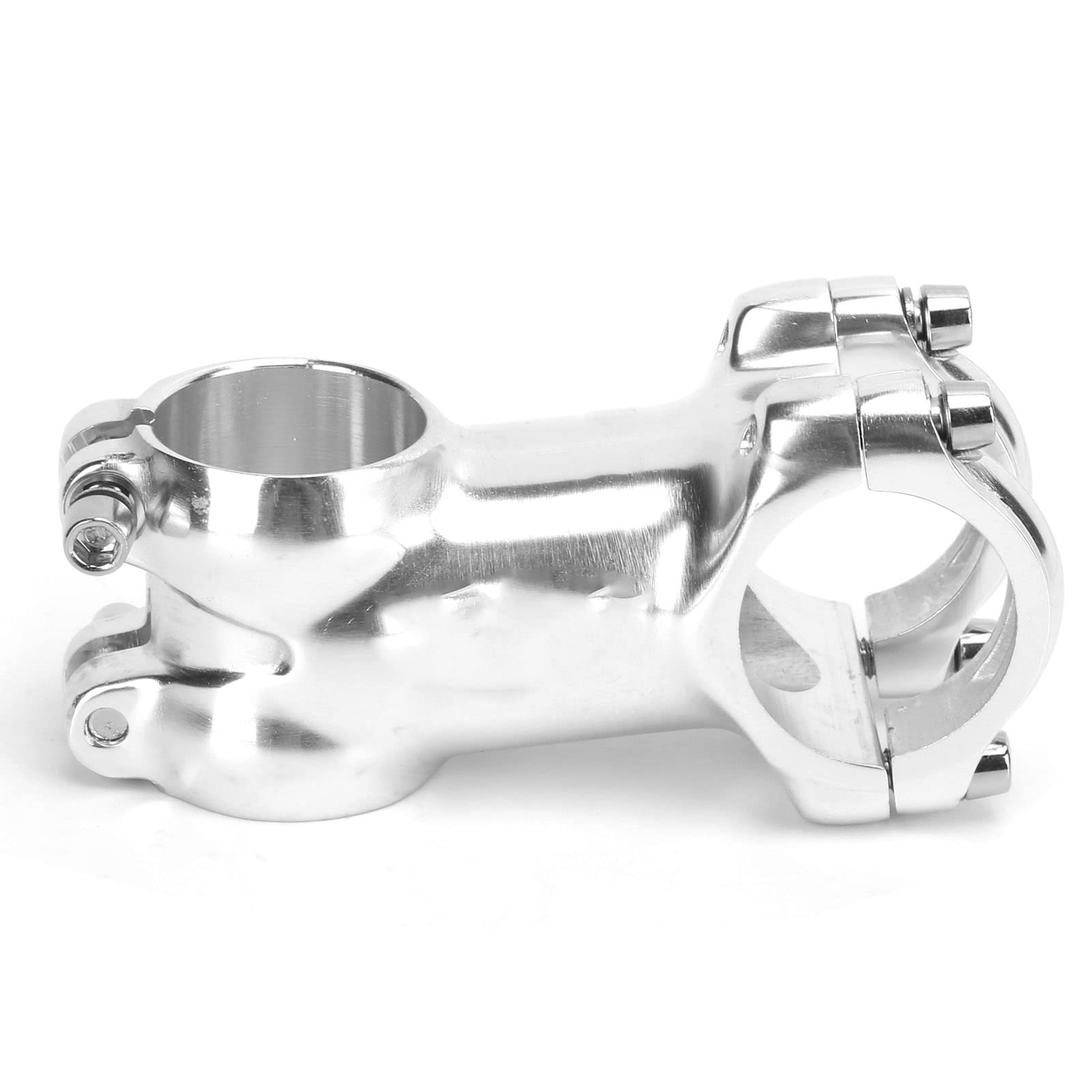 Yctze Attacco Manubrio Bici Attacco Manubrio Senza Filettatura Argento Aluminiumoy 31,8 Mm Attacco Manubrio Bici Argento Aluminiumoyycle Attacco Manubrio per Bici da Strada