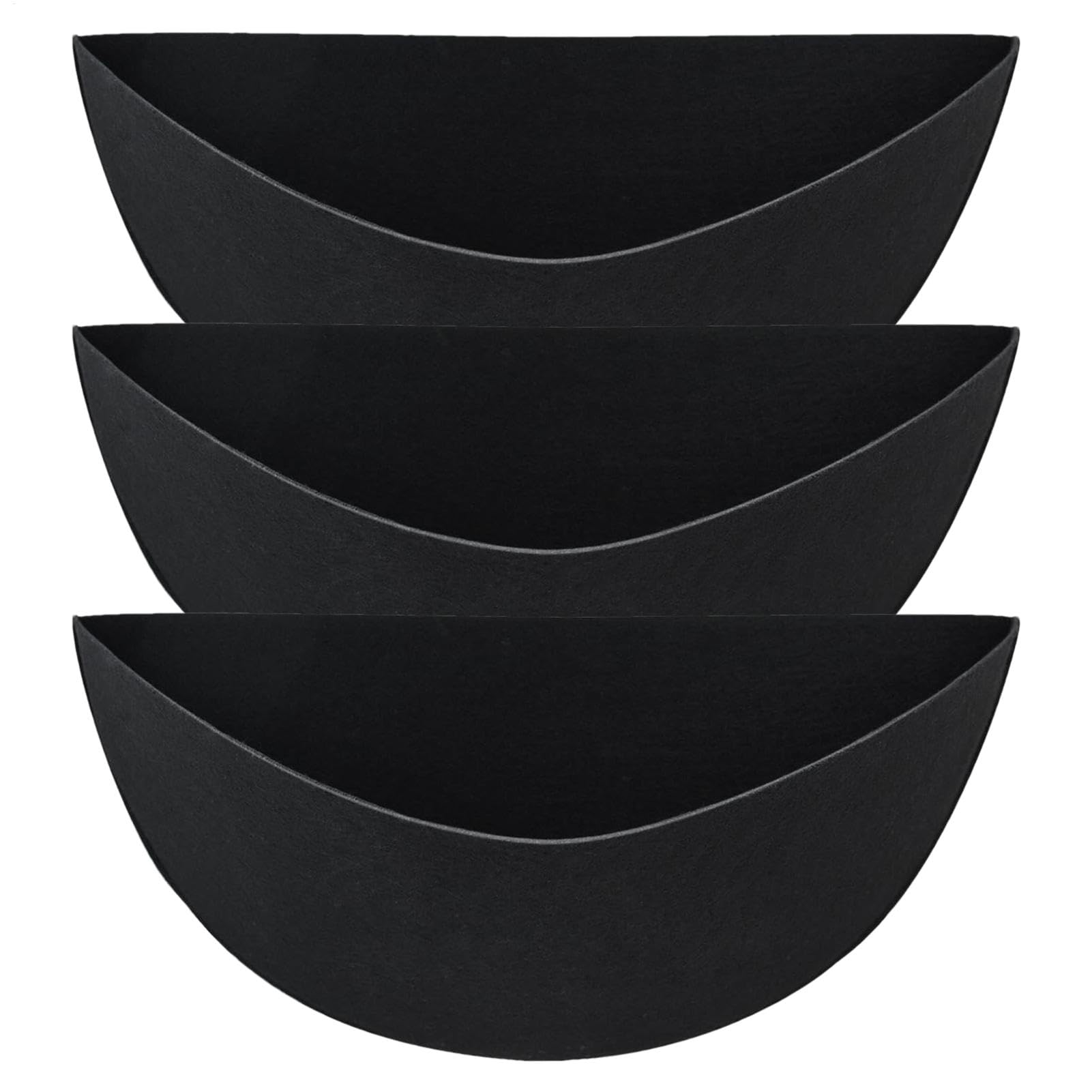 Birtern Planter Liner Half Round 3 Pieces Felt Flower Pot Insert