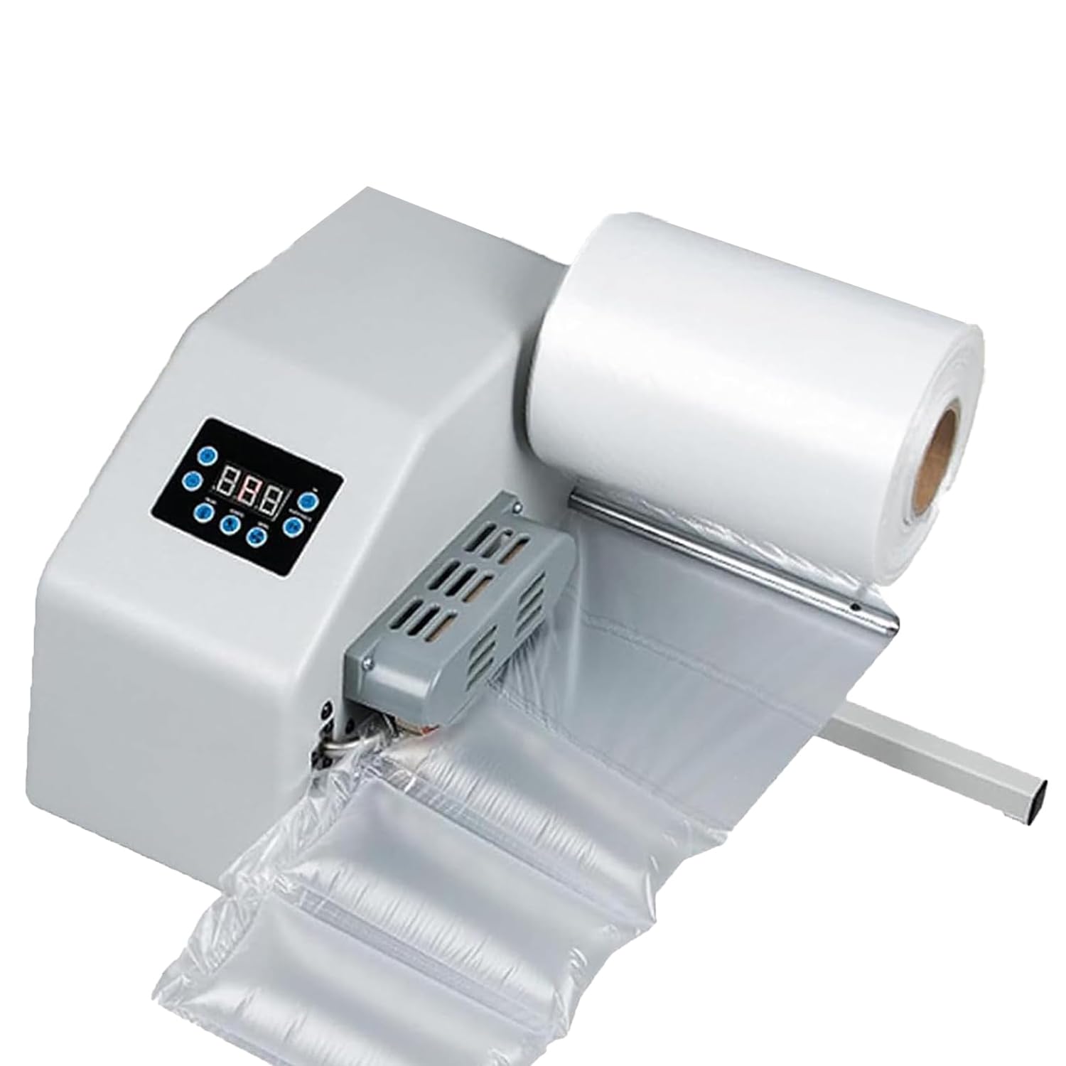 HADECOLL Air Pillow Machine for Packaging, Mini Inflator with Heat Sealing, 16m/Min Film Cushioning for Small Business,White
