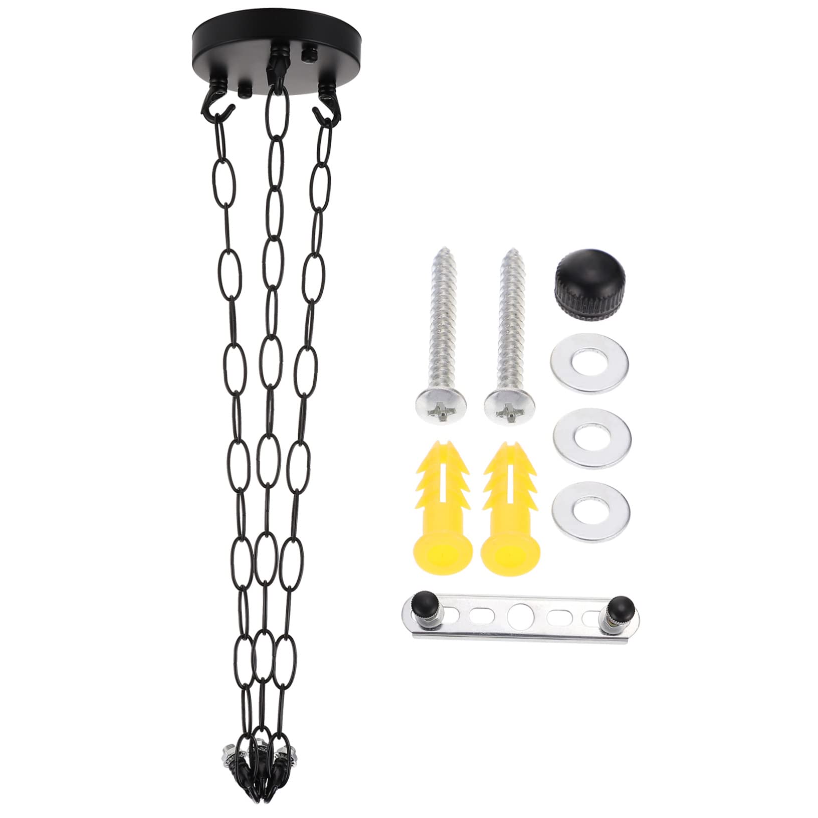 Kit suspendre vintage lustre rosace métal noir support lampe suspension