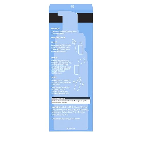 Miniatura 8 de Neutrogena Kit de iniciación de limpiador facial reutilizable y suave, sin fragancia, el concentrado de lavado facial es lo suficientemente suave