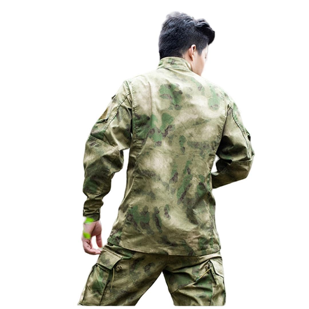 Kombinezon kamuflażowy mundur bojowy BDU mundur wojskowy polowanie wojna paintball płaszcz + spodnie zielone ruiny moro