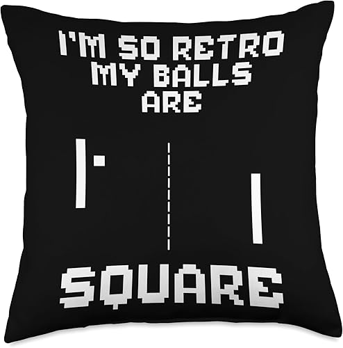 Pixel Art 80s Arcade Video Game I'm So Retro Humor Meme Throw Pillow