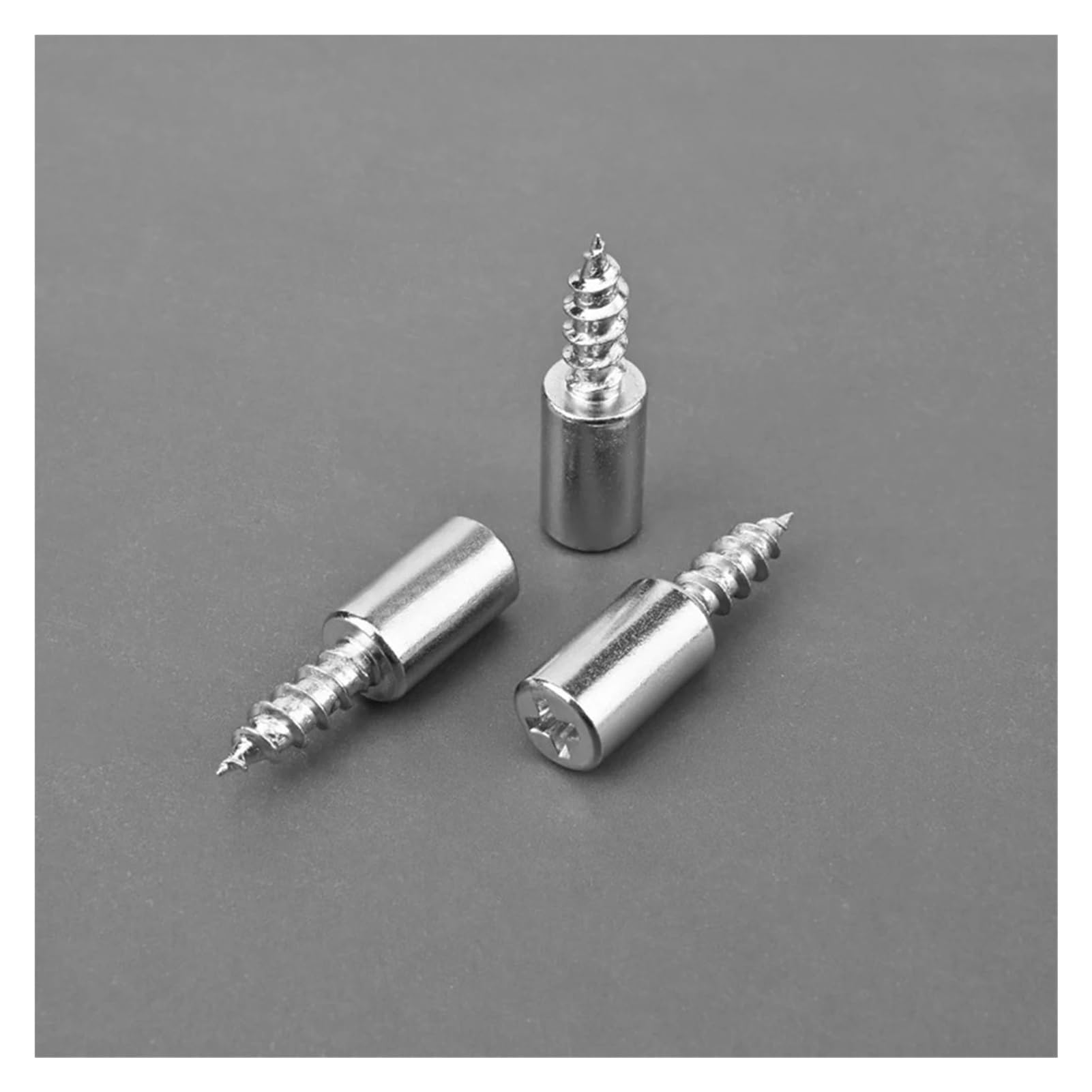 M4.5x25mm Self-tapping Screws For Cabinet Wardrobe Storage Rack Septum Screw Fixed Support With Rubber Sleeves(200Pcs(100Sets))