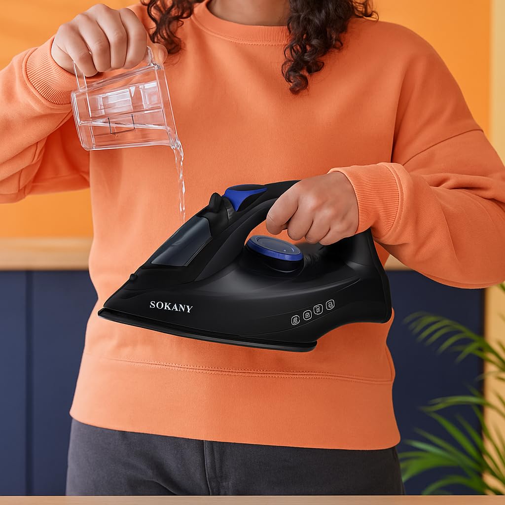 Sokany Seramik Tabanlı Buharlı Ütü 350ml Su Hazneli SK-11036