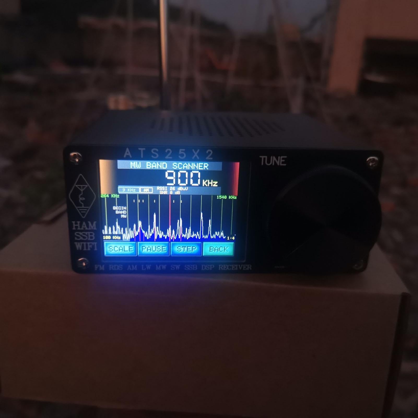 Receptor DSP ATS-25X2 Receptor de Onda Corta de Funciones Múltiples | Red Potente Radio FM Estéreo DSP Multifuncional Portátil Con Batería Recargable Para Familias