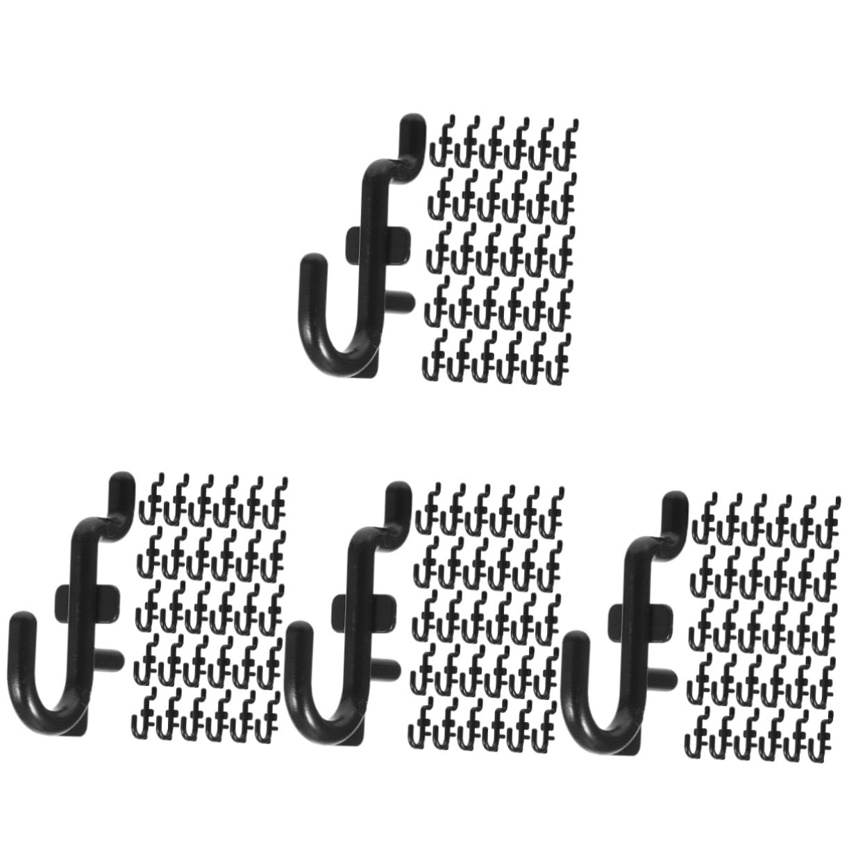 SOLUSTRE 320stücke Kunststoff Pegboard Haken Förmige Haken Für Lochplatten Für Garage Und Wohnräume Vielseitige Aufbewahrungslösungen Für Werkzeuge Und Zubehör