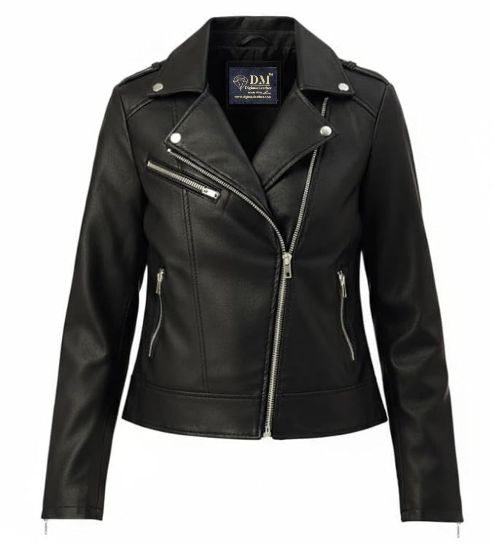 digimax leather Women & Girls Trending Style Leather Jacket-picture-12
