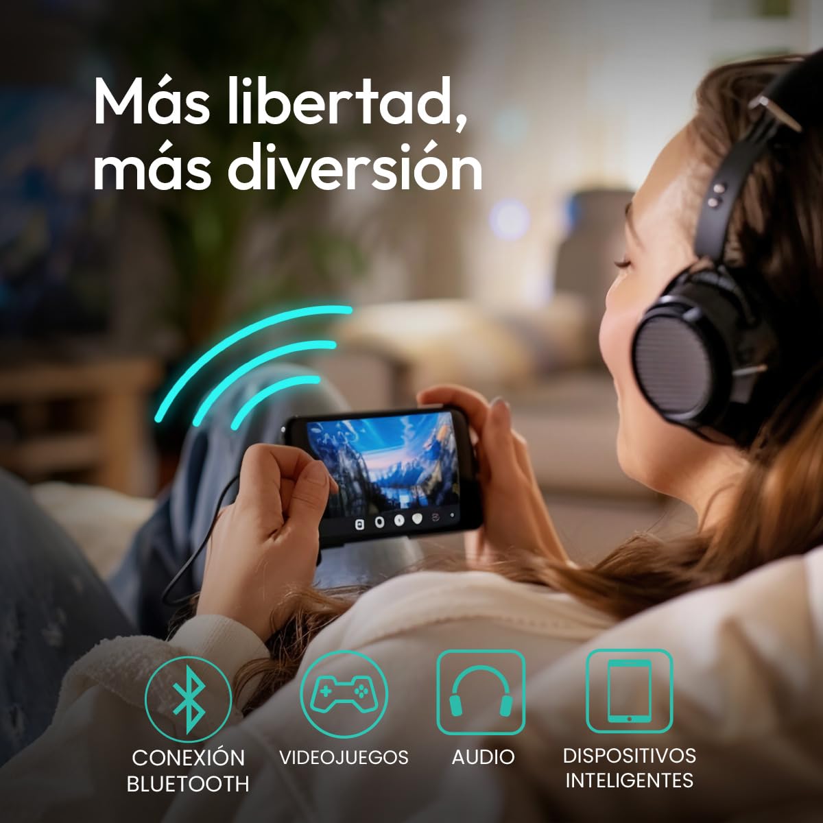 TESLA Smart TV 24 Pulgadas HD Ready con Google TV - HDR10, WiFi y Bluetooth, Google Assistant y Chromecast Integrado, 2 HDMI, 2 USB, DVB-T2/S2/C, Color Negro - 3