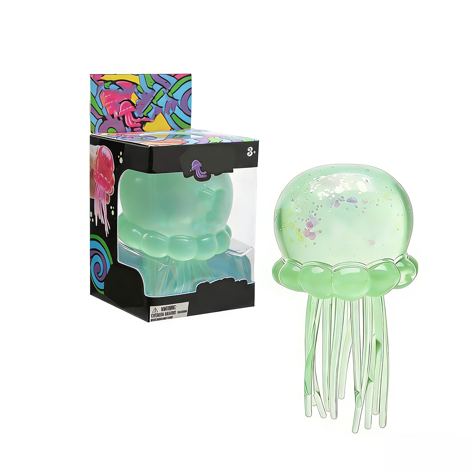Jellyfish Squeeze Toys, Drop Malt Sugar Balls Relieve Stress, Sensory Toy with a Super Solid Squish for Adult, Squishy Ultra Squishy and Moldable Slow Rise — view 8