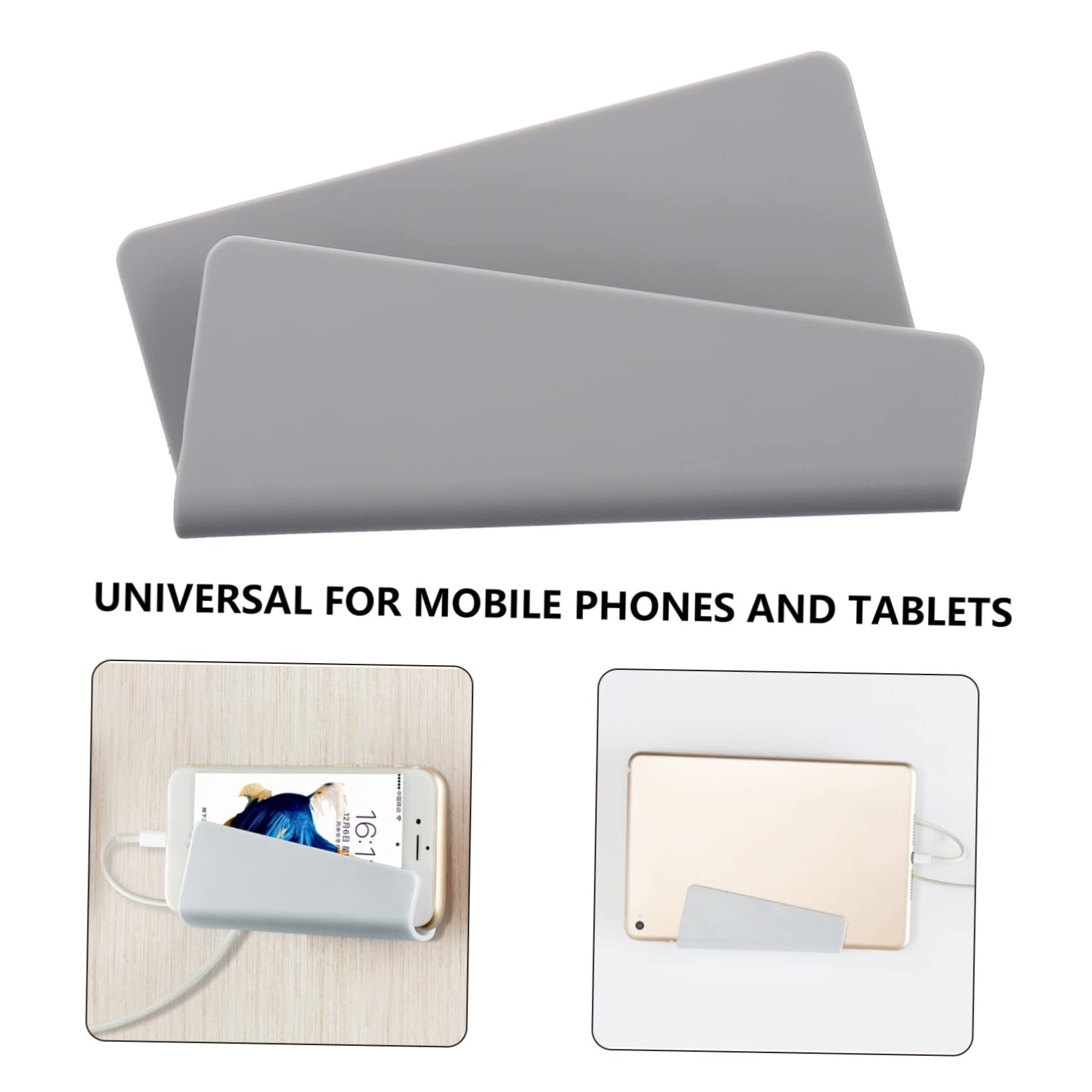 6 Supports Muraux Pour Téléphone Hemobllo - Support Chargeur Adhésif - Pour Maison Et Bureau