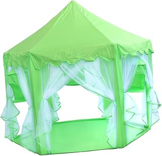 Totority Kid Tent Indoor Tent Childrens Tent Tents for Kids Indoor Castle Kids Play Tent Castle Play Tent Princess Game House Green Indoor Tent for Kids Princess Tent Kids Play Tent Castle