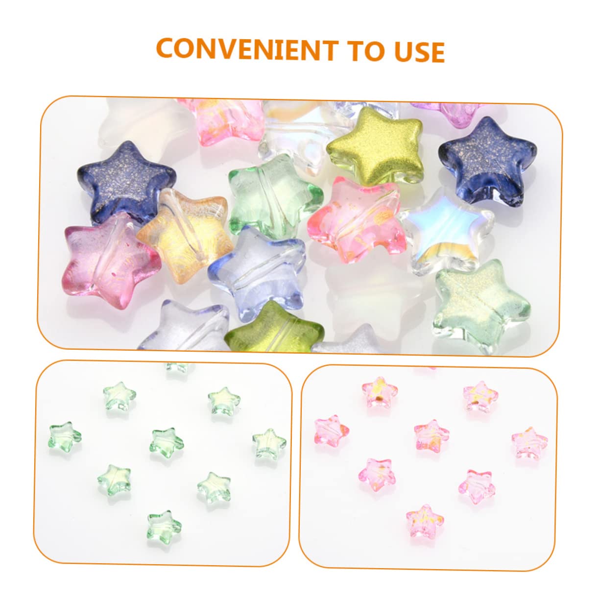 SHINEOFI 500piezas Cuentas De Pendientes Accesorios Para Joyería Diy Cuentas De Cristal De Diseño De Para Pulseras y Collares
