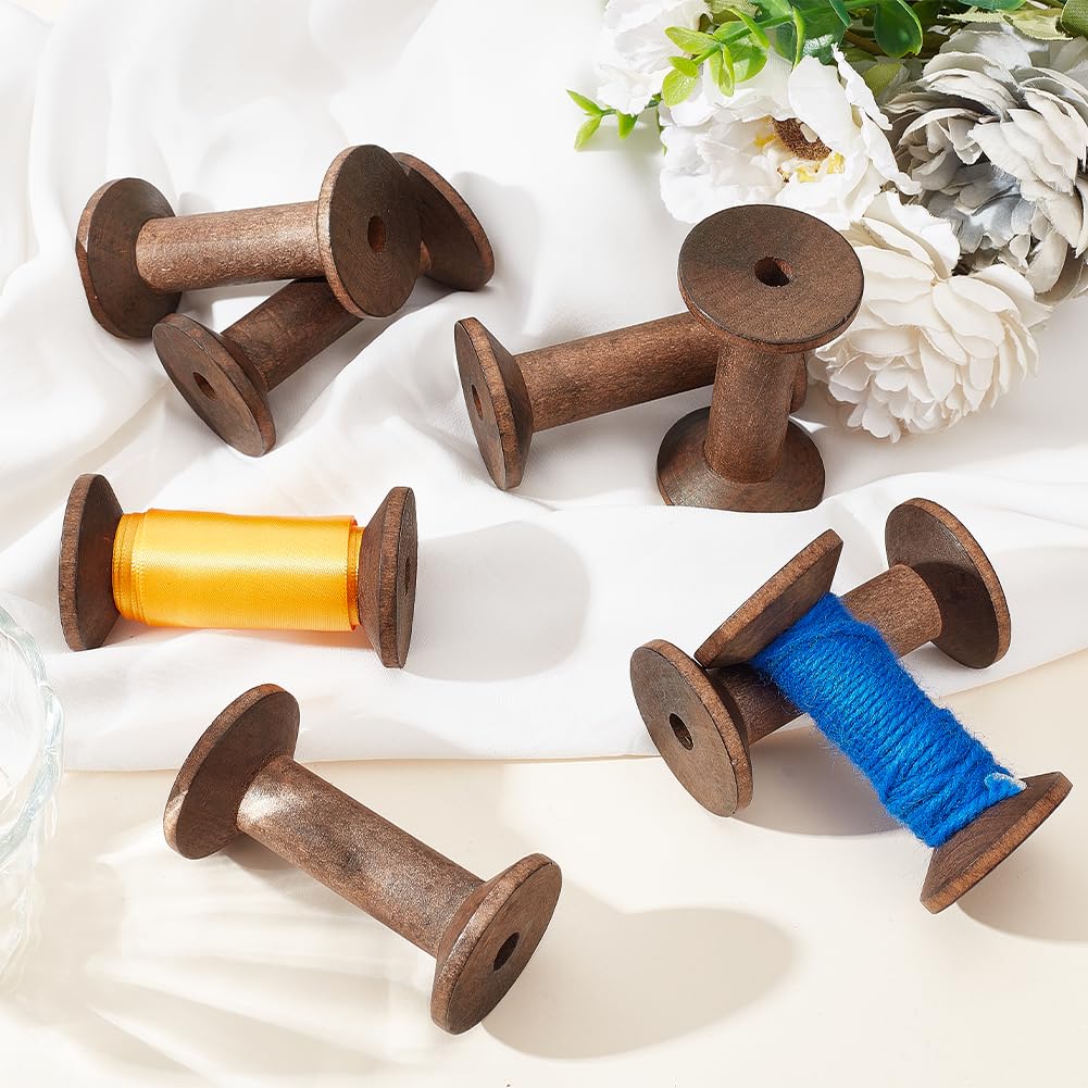 10 Bobine Vuote In Legno Per Filo - Organizzatore Per Cucito E Craft Fai Da Te - Foto 13