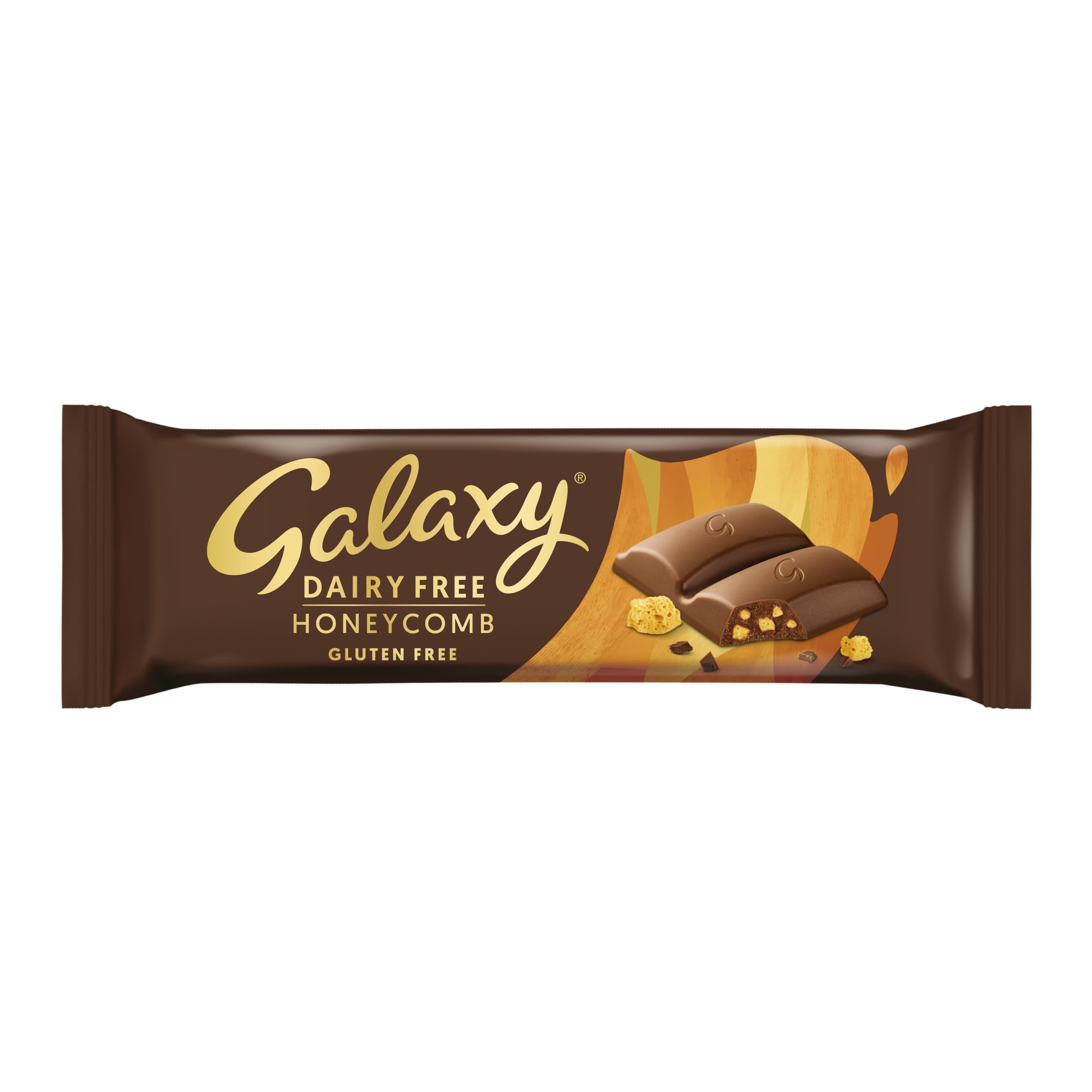 Galaxy Dairy Free Chocolate Bar – Honeycomb – Dairy Free, Vegan, Plant-Based, Smooth & Creamy, Gluten Free, Milk Alternative, Suitable for Vegans, Lactose Free, Snack, Multipack, Bulk Pack of 24 x 40g