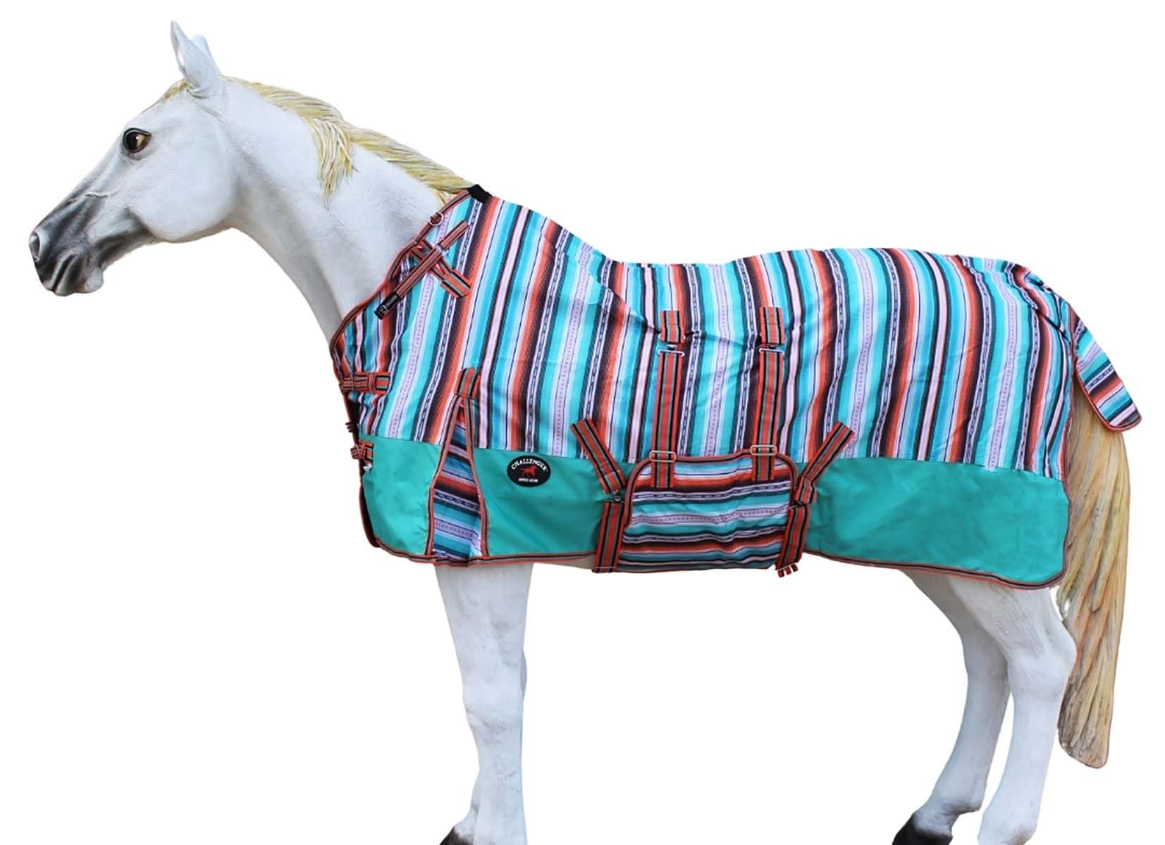 Challenger 1200D Turnout Heavy-Weight Bellyband Rain Horse Winter Blanket Serepe 5B109