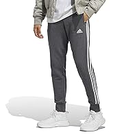 adidas Uomo Essentials French Terry Tapered Cuff 3-Stripes Pants
