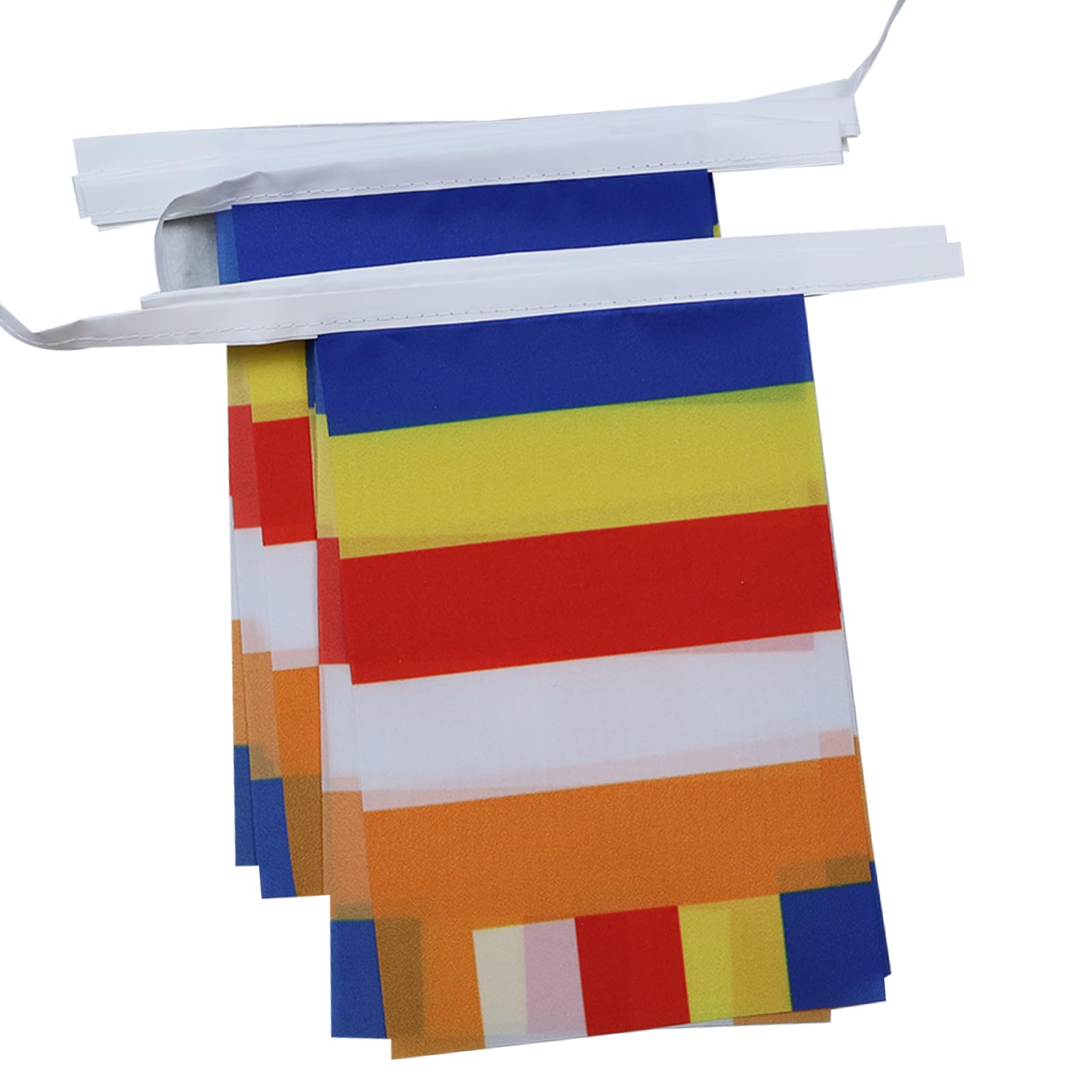 AZ FLAG Buddhist Bunting 20 ft 20 flags Light Polyester