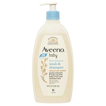 Aveeno Baby Wash and Shampoo, 18-Fluid Ounces Bottle