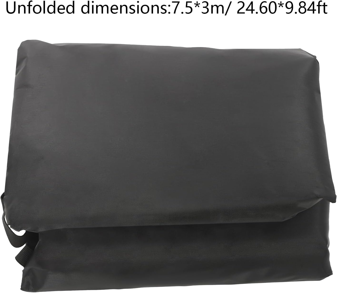 Photo 1 of  Foldable RV Roof Cover, Tear-Proof Breathable Motorhome Cover, Camper Cover Travel Trailer RV Cover Utility Trailer Cover, Waterproof Camper Protective, 24.5 x10ft (Black, 24.61 * 9.84ft)