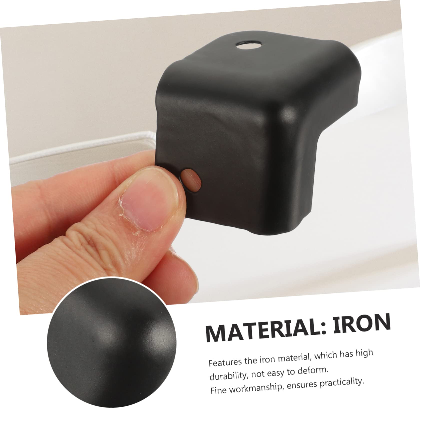 Protectores de Esquinas para Caja 16 Piezas 31mm Negro