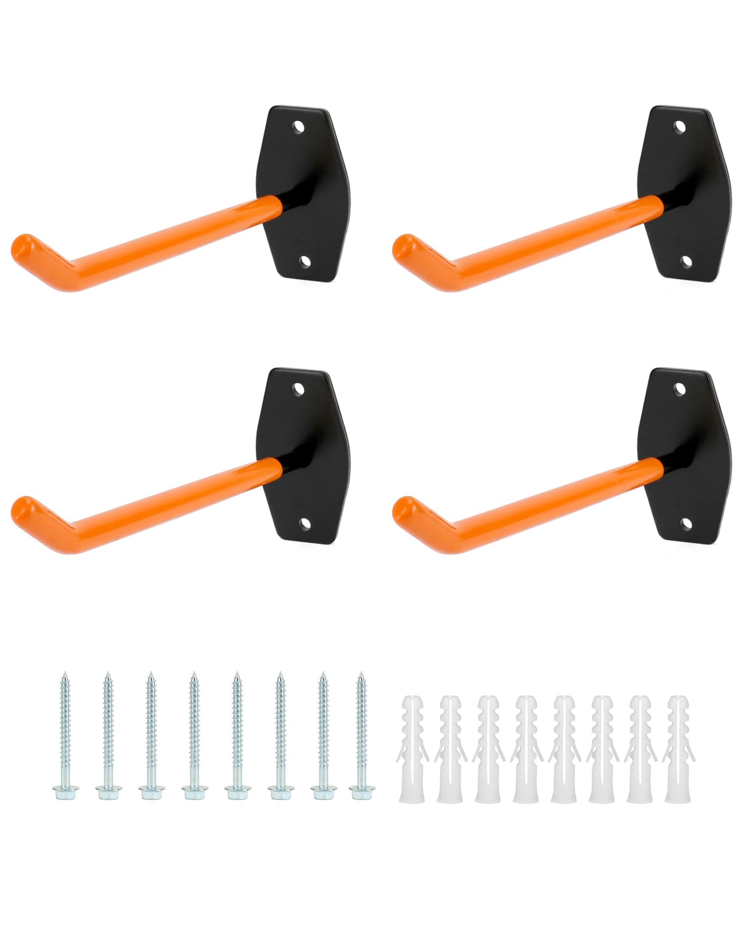QWORK® Supporto da Parete per Pneumatici da 4 Pezzi, Porta gomme Auto da Garage, Adatto per l'organizzazione di Garage, deposito di Pneumatici