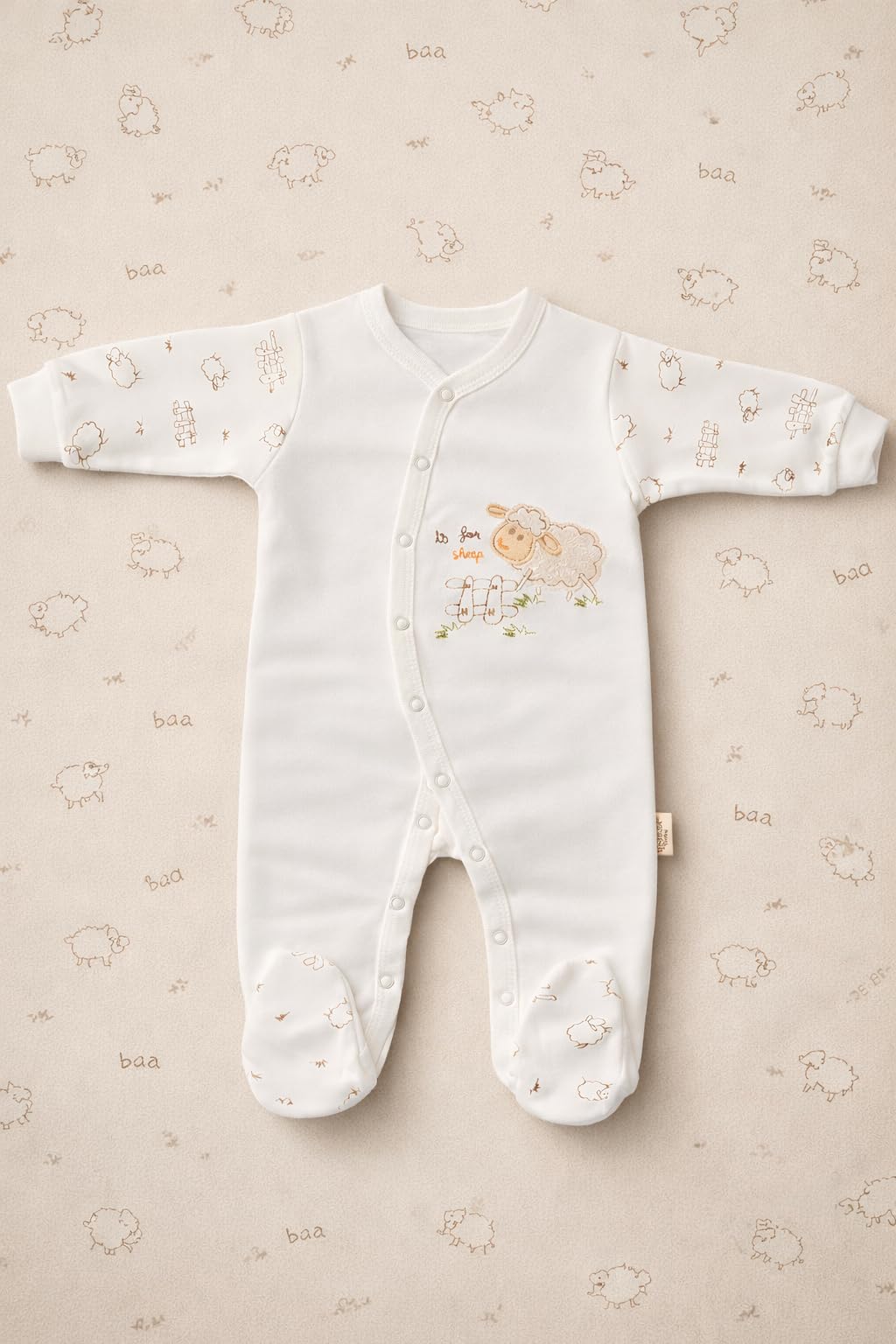 Blue Eyes Coffret Naissance Bébé 6 Pièces en Coton 100%, Ensemble Cadeau Nouveau-Né 0-4 Mois, Vêtements Bébé avec Broderie