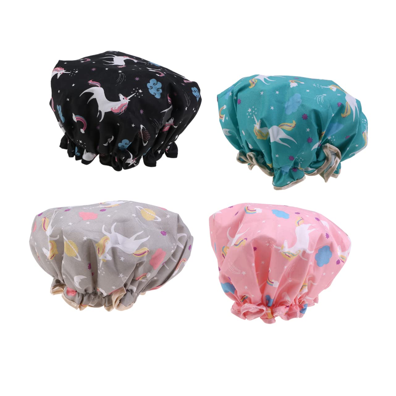 Beavorty 12 Piezas Gorro De Baño Mujer De Ducha Gorro Elástico De Las Mujeres A Prueba De Polvo Gorro De Ducha
