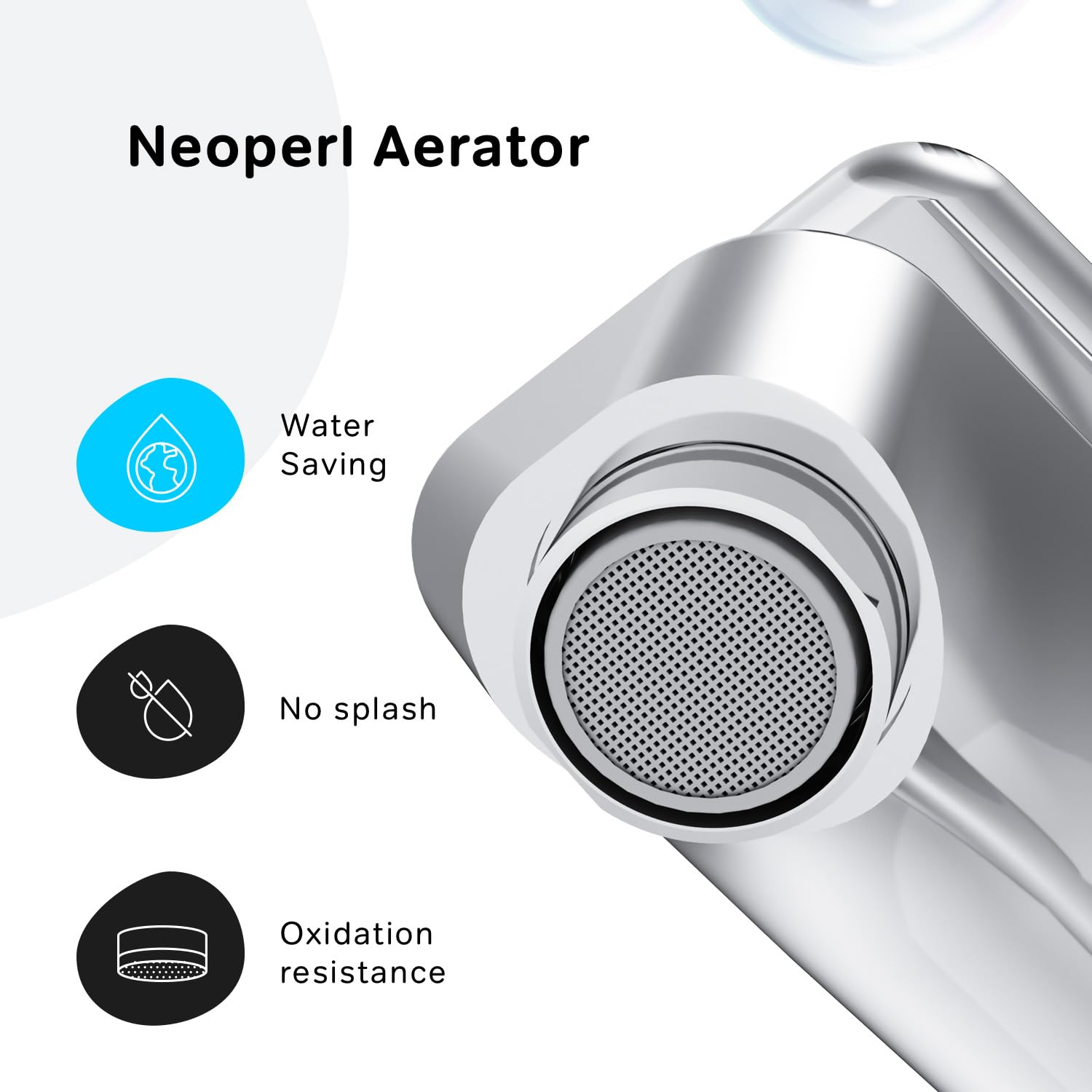 AM.PM Hit FTA02200,Grifo de lavabo con mezclador monomando, cartucho de cerámica SoftMotion, Aerator, resistente a los arañazos, en 2 alturas de caña: 102 mm o 193 mm, 5 años de garantía