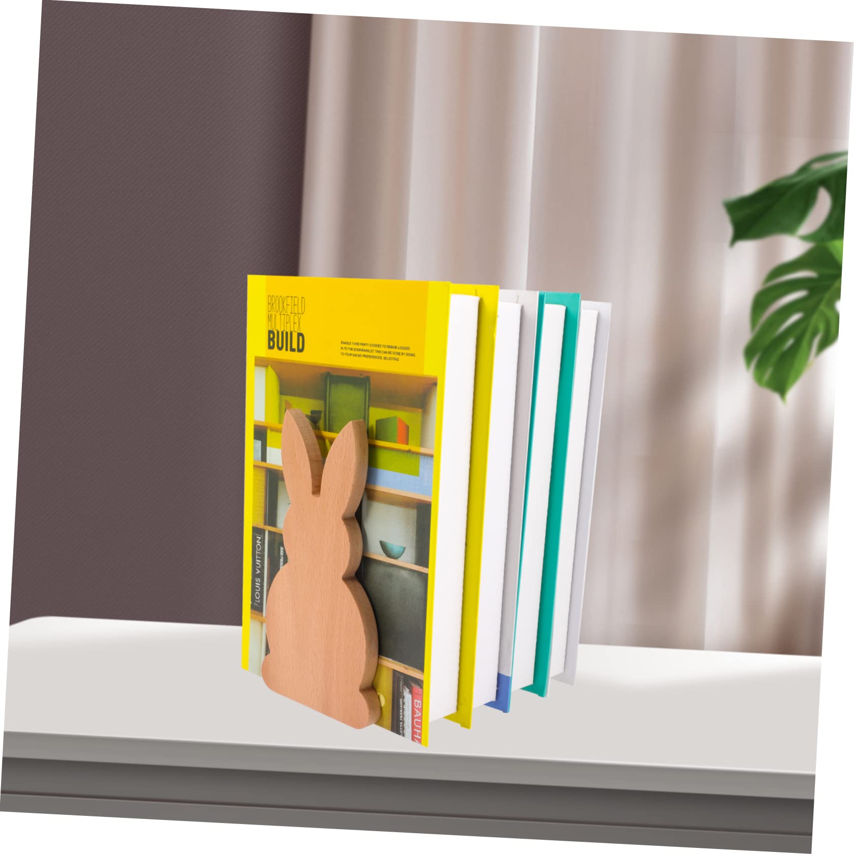 TOPBATHY 3 Pezzi Fermalibri Coniglio Da Scrivania Portariviste Regolabile Fermalibri Per Mensole Estremità Per Mensole Portalibri Per Supporto Per Laptop Supporto Per Libri