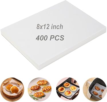 400Pcs 8" x 12" Parchment Paper Sheets for Baking,Non-Stick
