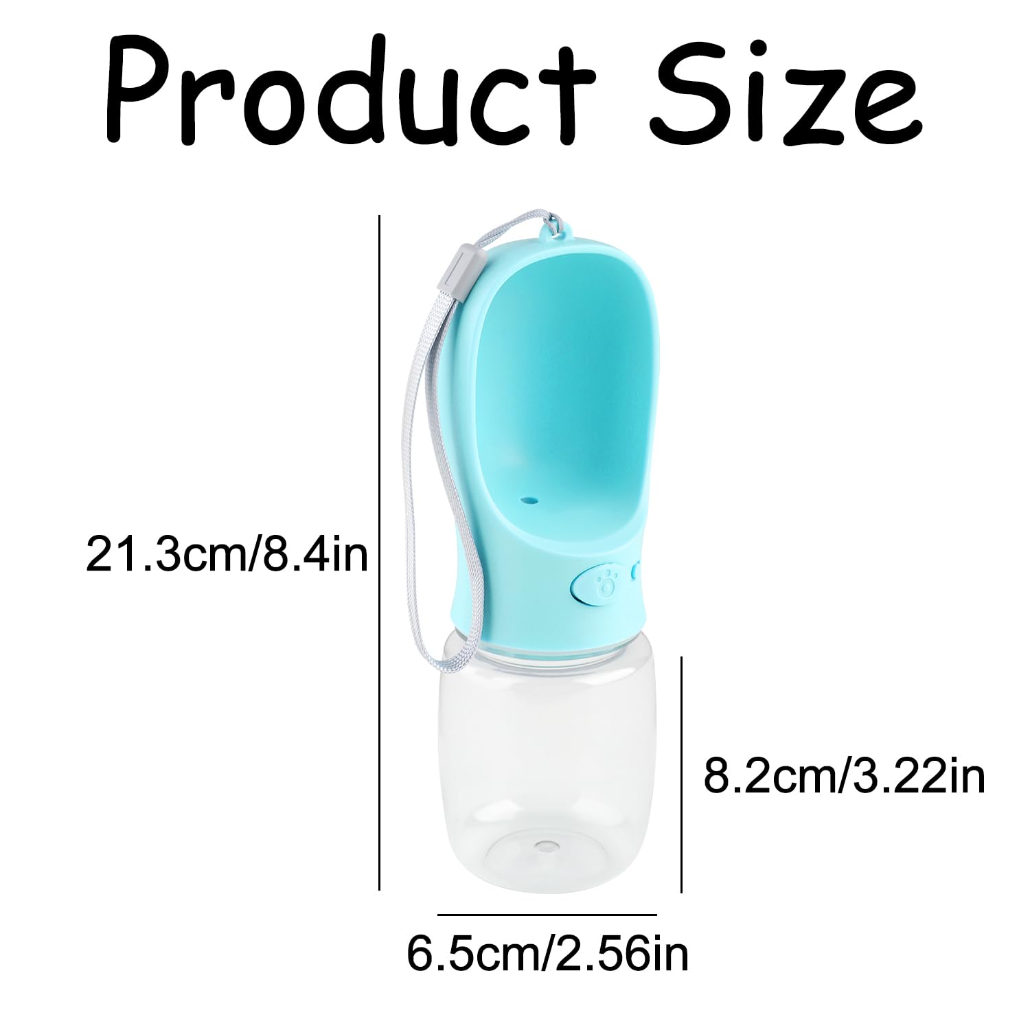 Luckious Portable Dog Water Bottle for Outdoor Adventures Leak-Proof & Easy-to-Carry Pet Travel Water Dispenser for Dogs - Image 2