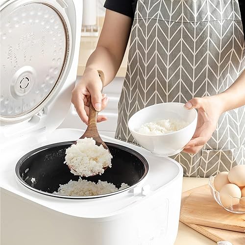 Miniatura 6 de AYFDISHS - Juego de utensilios de cocina de madera de acacia natural espátula de madera dura y cucharas de madera para utensilios de cocina