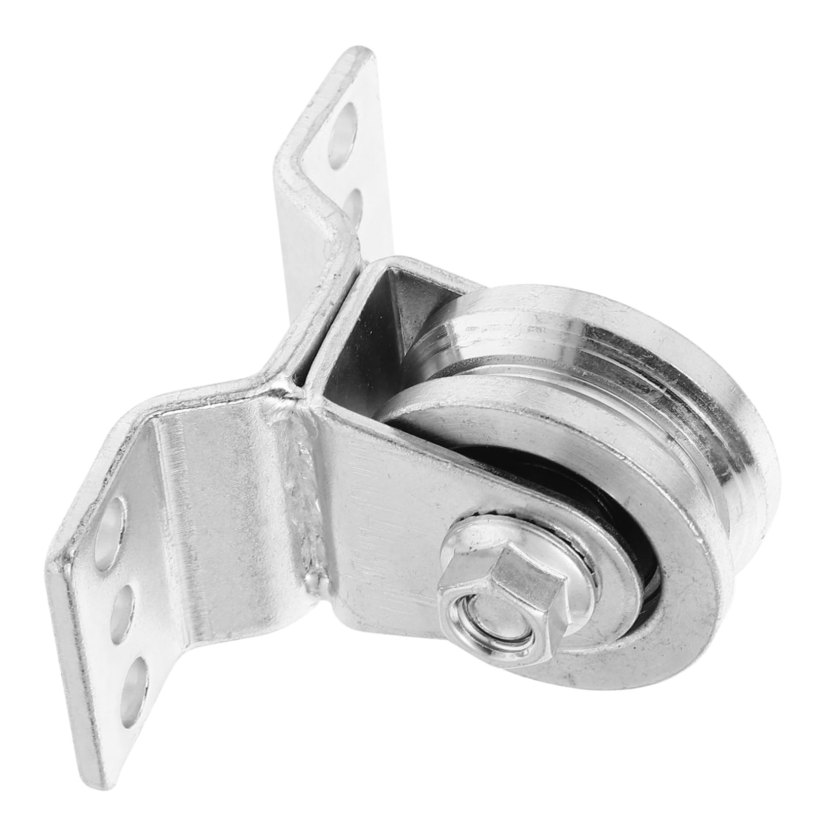 SOLUSTRE Ceiling Mount Fixed Pulley Metal Rope Lifting Pulley Wheel Silent Design Heavy Duty