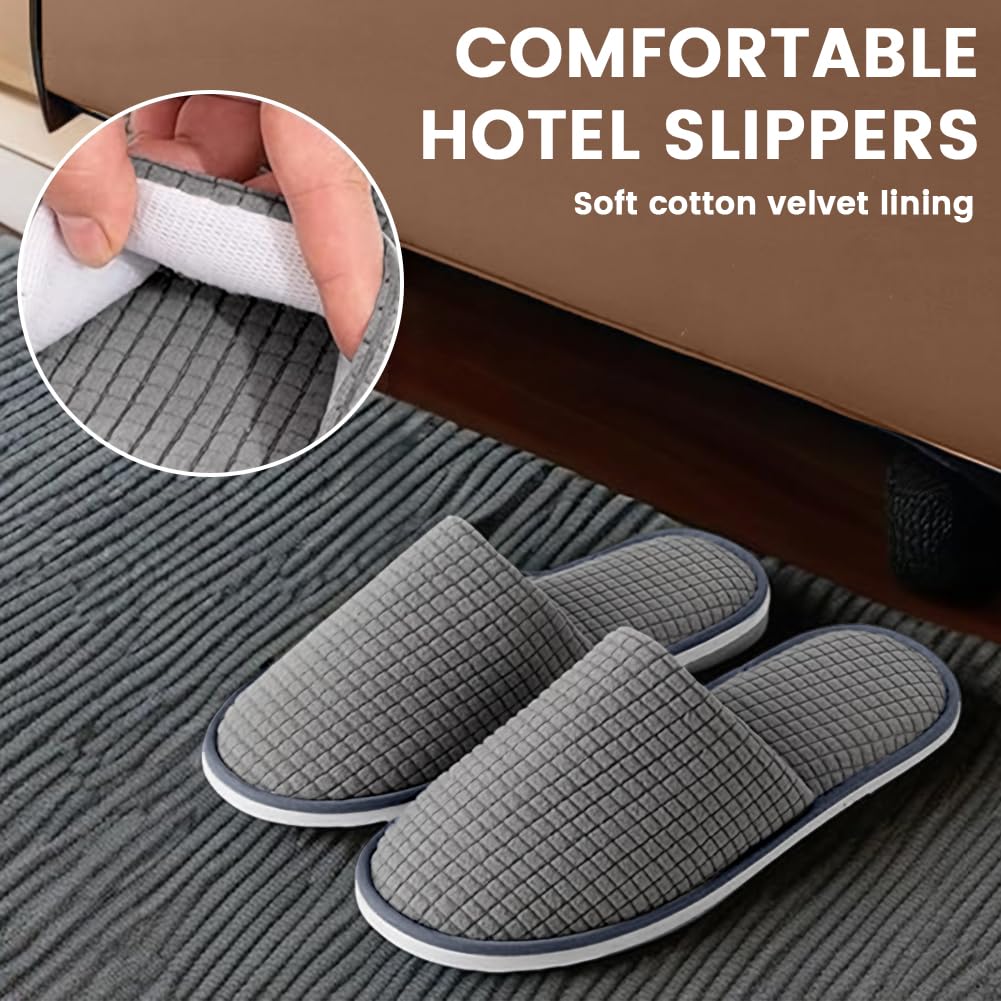 Pantoufles Jetables pour Hôtels, Taille Générale, Chausson Hotel Jetable, Lavables, Slippers Invités en Vrac pour Femmes et Hommes pour Hôtels Maison Spa Voyage