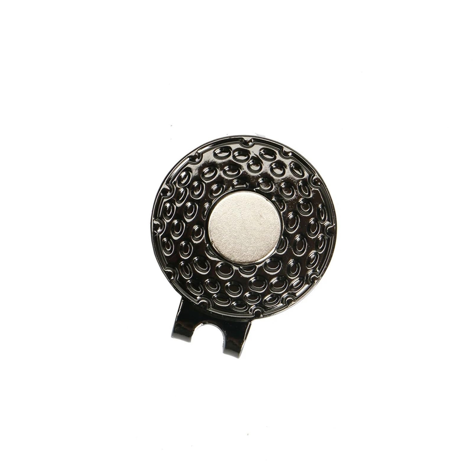 Golfballmarker 10 Stück Schwarze Golfball-Marker, Zinklegierung, magnetischer Golf-Hut-Clip, Ball-Marker-Halter, Golf-Zubehör for Golf-Ball-Marker